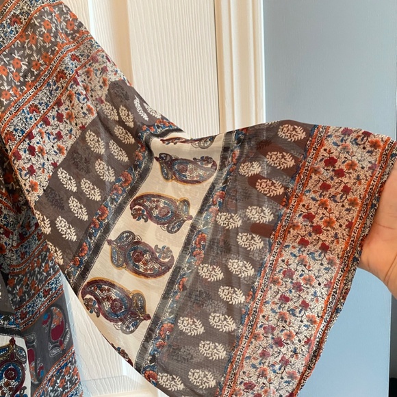 BUY 2 ITEMS AND GET 1 FREE - Rustic West One Shoulder Blouse Sz XL - Picture 3 of 7